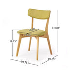 Christopher Knight Home Alma Ensemble de salle à manger 5 pièces en tissu et bois, style milieu de siècle