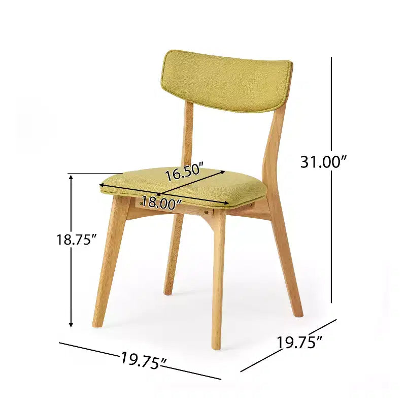 Christopher Knight Home Alma Ensemble de salle à manger 5 pièces en tissu et bois, style milieu de siècle