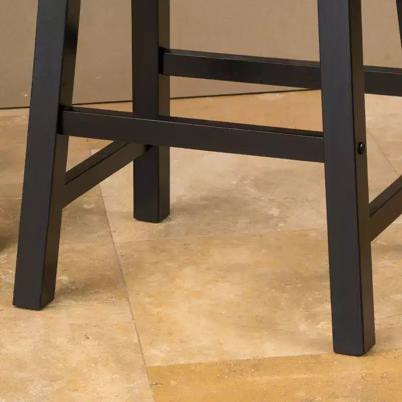 Tabourets de comptoir sans dossier en bois d'hévéa de 61 cm Christopher Knight Home Pomeroy Farmhouse (lot de 2)