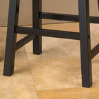 Tabourets de comptoir sans dossier en bois d'hévéa de 61 cm Christopher Knight Home Pomeroy Farmhouse (lot de 2)
