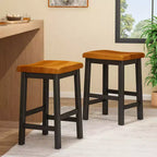 Tabourets de comptoir sans dossier en bois d'hévéa de 61 cm Christopher Knight Home Pomeroy Farmhouse (lot de 2)