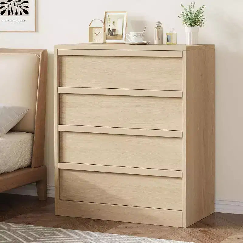 4 Drawer Dresser for Bedroom, Nightstand 4 Chest of Drawers with Large Storage, Small Modern Dresser Organizer Bedside Table for Living Room, Nursery