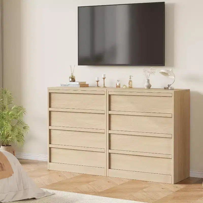 Commode à 4 tiroirs pour chambre à coucher, table de chevet avec 4 tiroirs de grande capacité, petite commode moderne, meuble de rangement, table de chevet pour salon, chambre d'enfant