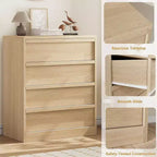 Commode à 4 tiroirs pour chambre à coucher, table de chevet avec 4 tiroirs de grande capacité, petite commode moderne, meuble de rangement, table de chevet pour salon, chambre d'enfant