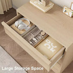 Commode à 4 tiroirs pour chambre à coucher, table de chevet avec 4 tiroirs de grande capacité, petite commode moderne, meuble de rangement, table de chevet pour salon, chambre d'enfant