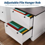 Classeur de style rustique à 2 tiroirs avec dossiers suspendus pour documents A4/lettre/légal, classeur latéral en bois de 30 pouces pour bureau à domicile