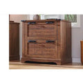 2 Drawer Farmhouse File Cabinet with Hanging File Folders for A4/Letter/Legal Size Documents, 30 Wood Lateral Filing Cabinet for Home Office