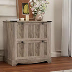 Classeur de style rustique à 2 tiroirs avec dossiers suspendus pour documents A4/lettre/légal, classeur latéral en bois de 30 pouces pour bureau à domicile