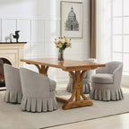 Fauteuil Acekool de style moderne du milieu du siècle avec dossier ergonomique incurvé et pieds en bois, siège d'appoint peu encombrant pour chambre et salon