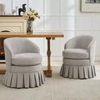 Fauteuil Acekool de style moderne du milieu du siècle avec dossier ergonomique incurvé et pieds en bois, siège d'appoint peu encombrant pour chambre et salon
