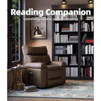Fauteuil inclinable manuel surdimensionné Acekool, fauteuil en similicuir avec coussin épais pour salon et chambre à coucher, confort spacieux et décontracté