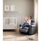Fauteuil inclinable manuel surdimensionné Acekool, fauteuil en similicuir avec coussin épais pour salon et chambre à coucher, confort spacieux et décontracté