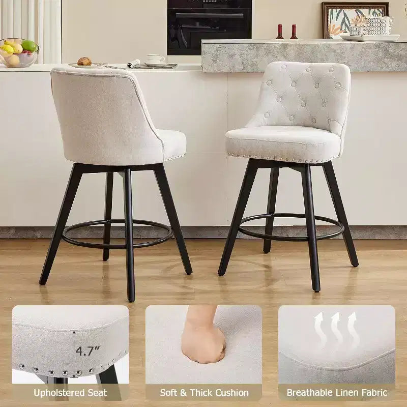 Tabourets de bar pivotants Acekool