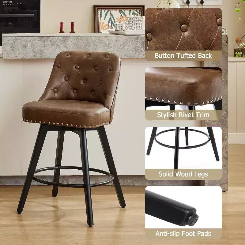Tabourets de bar pivotants Acekool