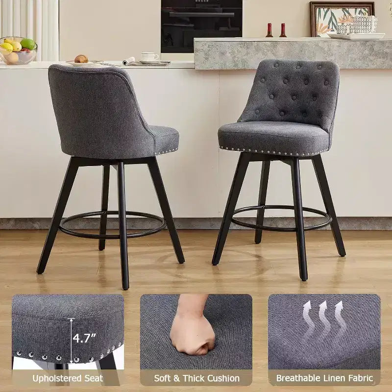 Tabourets de bar pivotants Acekool