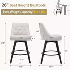 Tabourets de bar pivotants Acekool