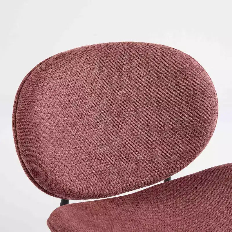 CLIHOME Chaise coquille moderne du milieu du siècle, chaise d'appoint trépied, chaise longue en cuir au fini noyer, dossier confortable