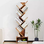 Étagère industrielle à 8 niveaux - Bibliothèque ouverte rétro pour salon, chambre et bureau