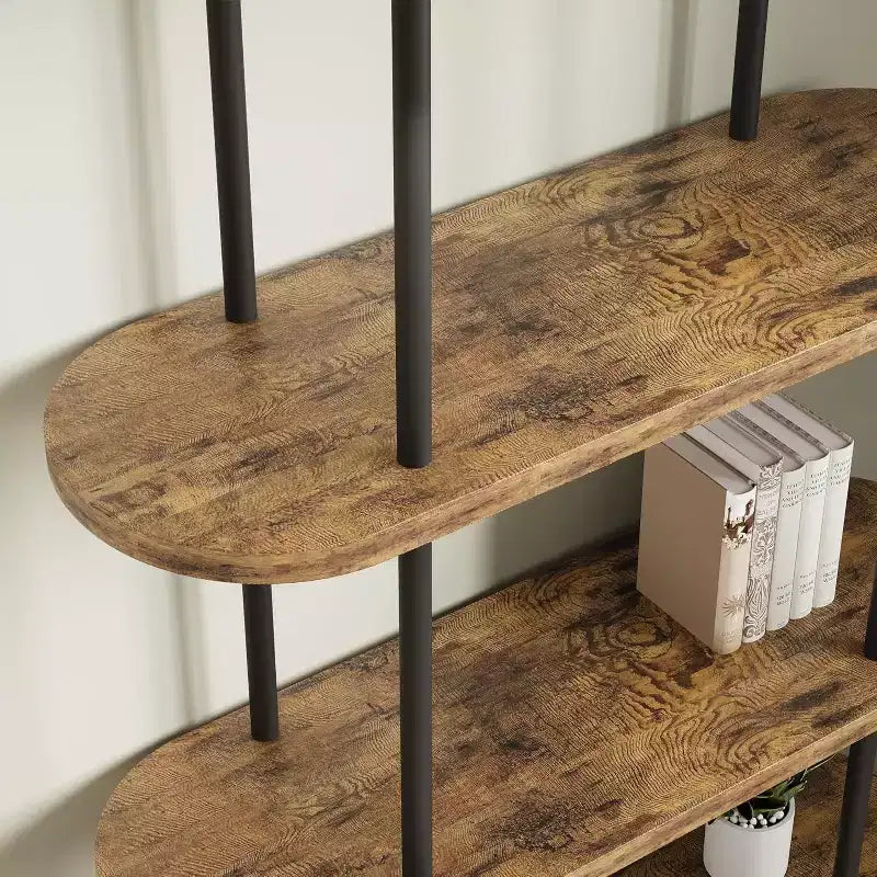 Étagère à livres pliable en métal à 5 niveaux 71, organisateur de rangement portable pour bibliothèque, présentoir autonome, étagère haute pour la maison, le bureau, le salon