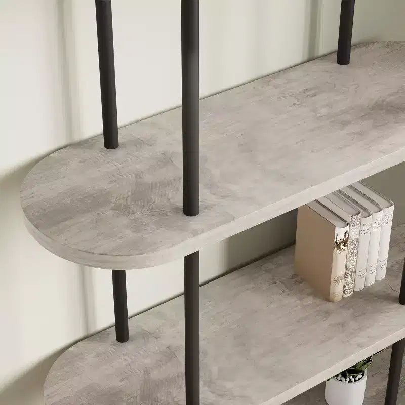 Étagère à livres pliable en métal à 5 niveaux 71, organisateur de rangement portable pour bibliothèque, présentoir autonome, étagère haute pour la maison, le bureau, le salon