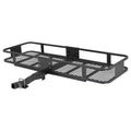 Cargo Carrier, Heavy Duty 200 Lbs Folding Hitch Basket - 2 Receiver Rack for SUV/Truck Camping, Rust-Proof Steel
