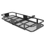 Porte-bagages, panier d'attelage pliable robuste de 90 kg - Support d'attelage de 5 cm pour camping en VUS/camion, acier inoxydable