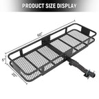 Porte-bagages, panier d'attelage pliable robuste de 90 kg - Support d'attelage de 5 cm pour camping en VUS/camion, acier inoxydable
