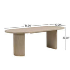 Christopher Knight Home Hart – Ensemble de salle à manger rustique 7 pièces en bois d'hévéa rembourré avec table ovale surdimensionnée