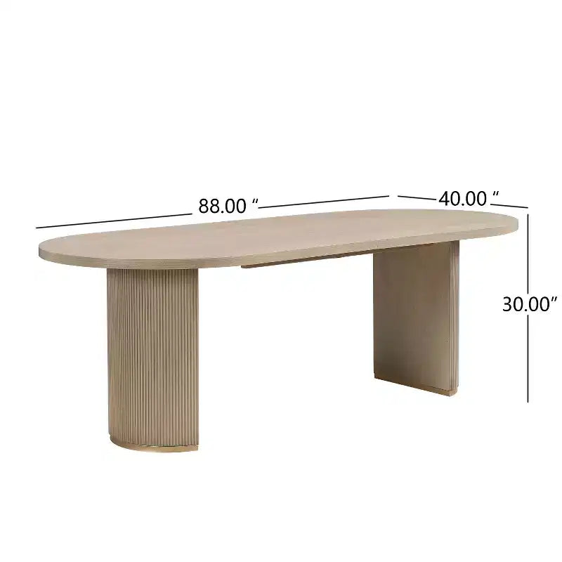Christopher Knight Home Hart – Ensemble de salle à manger rustique 7 pièces en bois d'hévéa rembourré avec table ovale surdimensionnée