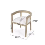 Christopher Knight Home Hart – Ensemble de salle à manger rustique 7 pièces en bois d'hévéa rembourré avec table ovale surdimensionnée
