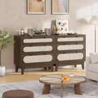 Commode à 3 tiroirs en rotin 31 - Armoire de rangement moderne pour chambre et salon