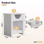 Bestier – Lot de 2 tables de chevet avec station de recharge, tables d'appoint LED modernes avec tiroir pour chambre à coucher et salon