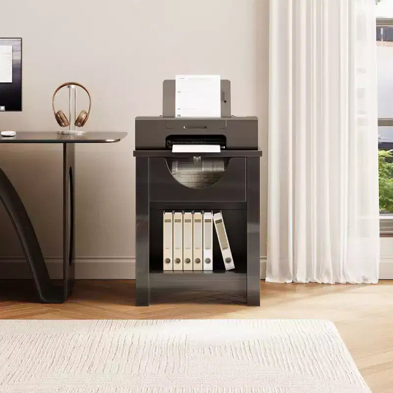 Bestier – Lot de 2 tables de chevet avec station de recharge, tables d'appoint LED modernes avec tiroir pour chambre à coucher et salon