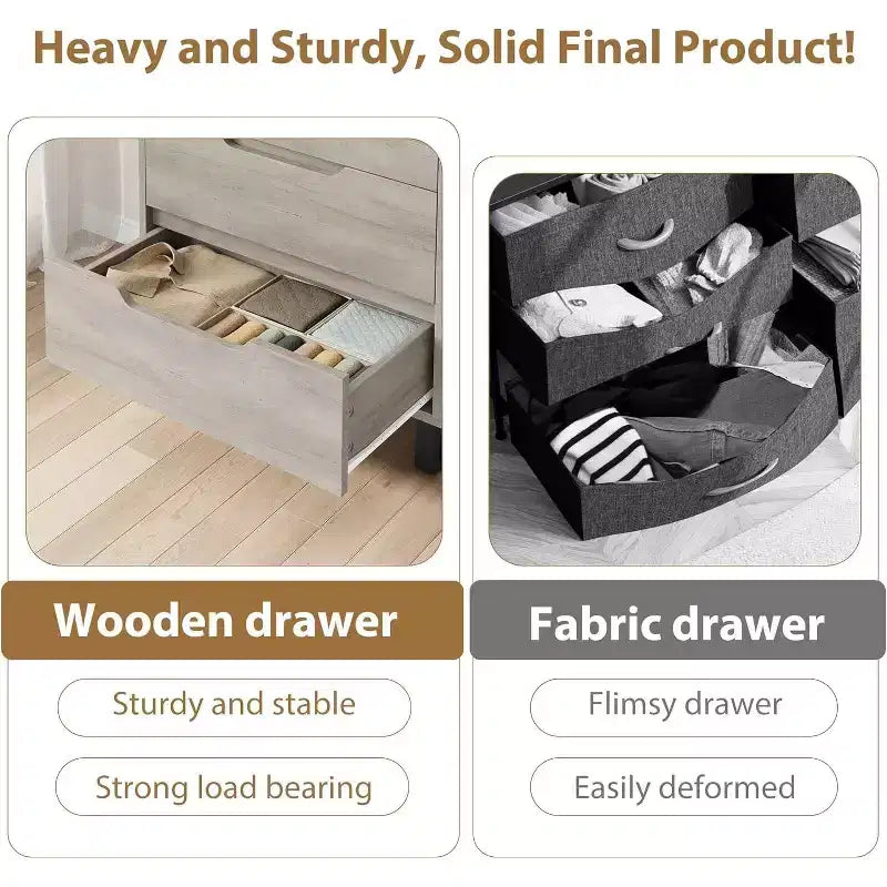 4 commodes pour chambre à coucher, commode haute de 106 cm, meuble à tiroirs vertical autoportant avec rangement, commode de rangement en bois pour salon, couloir