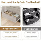 4 commodes pour chambre à coucher, commode haute de 106 cm, meuble à tiroirs vertical autoportant avec rangement, commode de rangement en bois pour salon, couloir