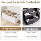 4 commodes pour chambre à coucher, commode haute de 106 cm, meuble à tiroirs vertical autoportant avec rangement, commode de rangement en bois pour salon, couloir