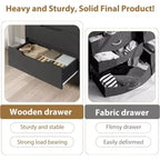 4 commodes pour chambre à coucher, commode haute de 106 cm, meuble à tiroirs vertical autoportant avec rangement, commode de rangement en bois pour salon, couloir