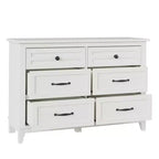 6 Commodes de Chambre, 47 Pouces de Large, Commodes de Rangement sur Pieds, Commode de Rangement en Bois pour Salon, Chambre, Entrée