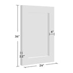 Lot de 2 miroirs muraux rectangulaires à suspendre avec cadre en bois massif brun de 91 cm de haut x 61 cm de large, à bord large et angle droit creux.