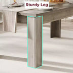 Table de salle à manger de ferme 63" - Table rustique en bois pour 4-6 personnes, parfaite pour les petits espaces et les appartements