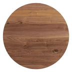 Table basse ronde industrielle Alaterre Furniture, Noyer