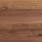 Table basse ronde industrielle Alaterre Furniture, Noyer