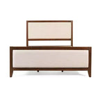 Cadre de lit rembourré Christopher Knight Home Aura en bois d'acacia avec tête et pied de lit