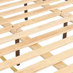 Cadre de lit rembourré Christopher Knight Home Aura en bois d'acacia avec tête et pied de lit