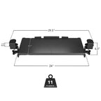 Tablette de clavier à pince 24 x 11