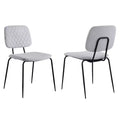 Chintaly Imports,Contemporary Diamond Stitch-Back Side Chair