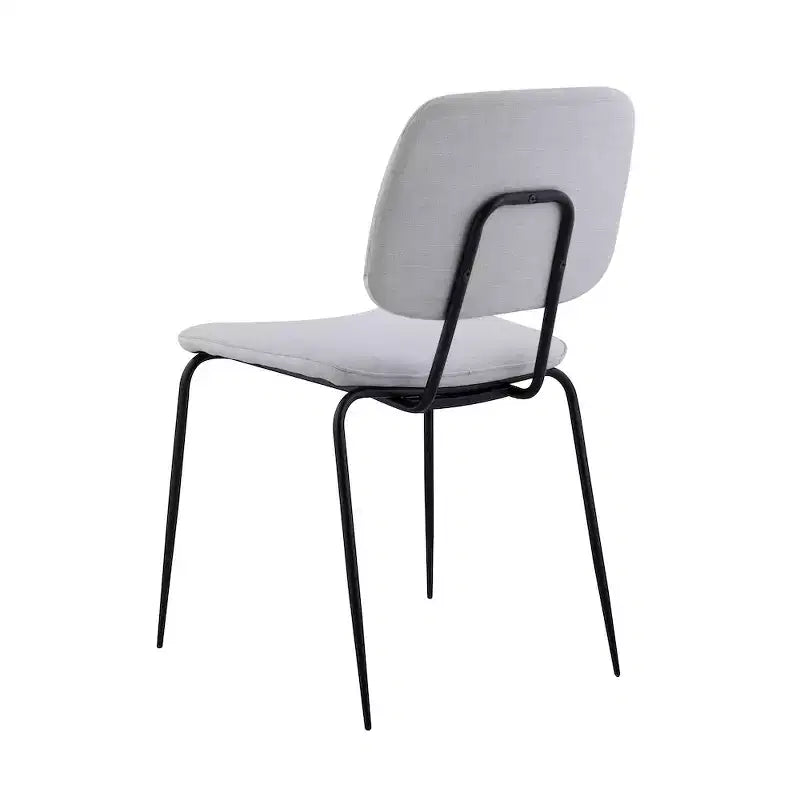 Chintaly Imports, chaise d'appoint contemporaine avec dossier à motif losanges