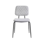 Chintaly Imports, chaise d'appoint contemporaine avec dossier à motif losanges