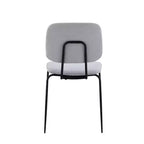 Chintaly Imports, chaise d'appoint contemporaine avec dossier à motif losanges