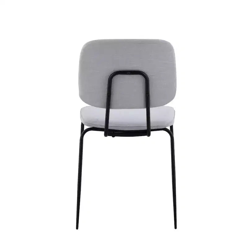 Chintaly Imports, chaise d'appoint contemporaine avec dossier à motif losanges